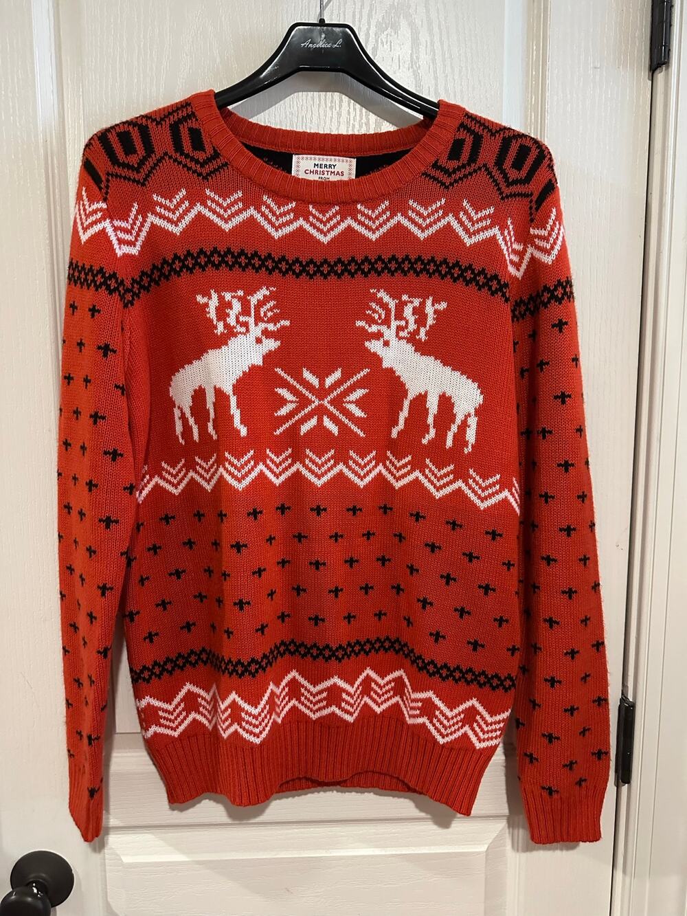 V28 Ugly Christmas Soft Reindeer Sweater XL
